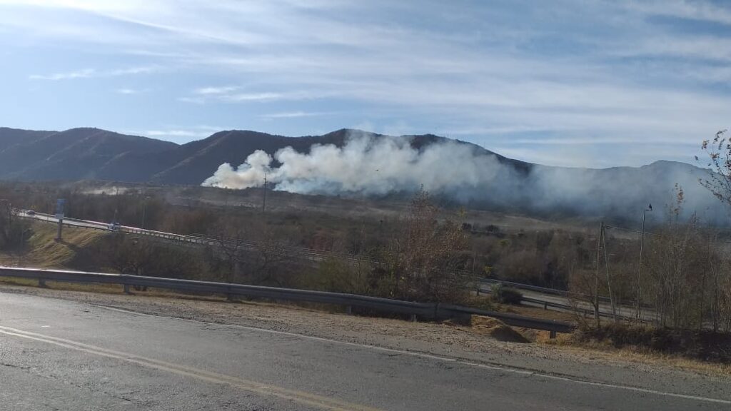 Incendio del basural de Carlos Paz, junio 2025.